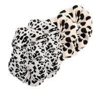 Mikinona 4 Piezas lazo de pelo de leopardo delgado Accesorios para el cabello para mujeres coletero para el cabello gomas para el para mujeres gomas para el para niñas tela