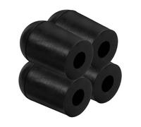 Mikinona 4 piezas Protector de Goma para Extremo de Pasador de Contrabajo Tapón Antideslizante Pequeño para Prolongar Vida Útil Accesorio Resistente para Endpin