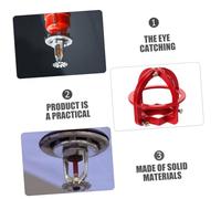 Mikinona 4 Piezas Protector Metálico para Cabeza de Rociador contra Incendios Duradero y Fácil de Instalar sin Desmontaje de Unidades para Techo Residencial y Comercial