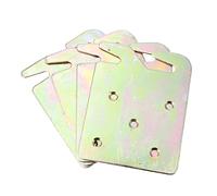 Mikinona 4 Piezas Soporte de Riel de Madera de Accesorios de Cabeceros y Pieceros Compatible con Camas de King y Queen Reemplazo de Placas de Gancho Resistente