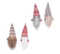 Mikinona 4 Piezas Tapa De Botella De Vino Tinto Decorativa para Navidad Adorno Navideño para Botella para Decoración De Mesa