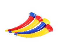 Mikinona 4 Piezas Trompetas para Juguete Musical Educativo para Fiestas y Deportes Escolares Cuerno de Alegría para Jardín de Infancia Colores Surtidos