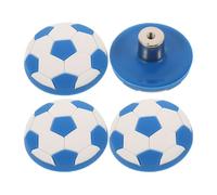Mikinona 4 Pomos de Silicona para Cajones Dibujos Animados, Tiradores de Armario Infantiles de Fútbol Azul y Blanco, Perillas de Cajón Redondas de Silicona Suave, Accesorios para Muebles