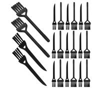 Mikinona 40 Cepillos de Limpieza de Teclado de Portátil de Nailon Juego de 40 Piezas Mango Redondo y Plano Cepillo Antiestático para Polvo Limpieza de Monitores Oficinas y Dispositivos