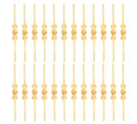 Mikinona 400 Piezas Pasadores de Cristal Dorados para Candelabros 40 Mm, Clips Metálicos de Pajarita para Lámparas de Techo, Conector Seguro y Resistente, 400 Unidades para Decoración y