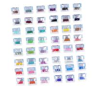 Mikinona 48piezas Brocas De Resina De Redondo Para Decoración De Punto De Cruz Cabujones De Resina Cabujones Redondos Gemas De Imitación Para Hacer Mismo