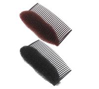 Mikinona 4piezas Almohadilla De Peine Para Esponjosar Las Raíces Del Cabello De Insertos De Volumen De Plástico Peine Para Hacer Moños Herramienta De Cabello Diy El Baño