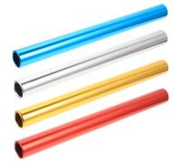 Mikinona 4piezas Bastón De Galvanoplastia para Atletismo Reusable para Entrenamiento De Pista y De Relevos para Competiciones Escolares y Exteriores