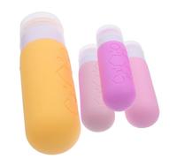 Mikinona 4piezas Botellas Viaje Rellenables Botellas Champú Acondicionador Loción Viaje