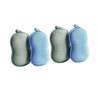 Mikinona 4piezas Esponja Jabonosa De Ducha Para Bebés Caras Para Recién Nacidos Limpieza Profunda