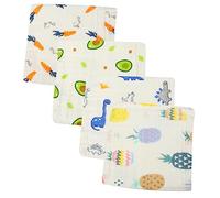 Mikinona 4piezas Toalla Pequeña Para Lavabo Pañuelo De Algodón De Toallas Para Lavables y Fáciles De Secar