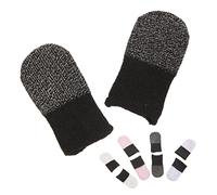 Mikinona 5 Pares Antideslizantes Dedos de Protector Transpirable y Absorbente de Sudor Pack Rendimiento Videojuegos