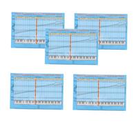 Mikinona 5 Piezas Con Suministros Para Principiantes Escalas De Colores Notas Acordes Accesorios Para Piano Pegatinas Acordes Extraíbles Gráfico Electrónico Guías De Práctica