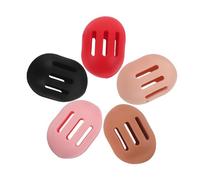 Mikinona 5 Piezas Estuche de Silicona para Esponjas de Maquillaje Soporte Compacto y Resistente para Viaje Almacenamiento Higiénico y Portátil para Organizar y Proteger Tus Herramientas de
