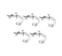 Mikinona 5 Piezas Gancho De Luz De Escenario Abrazadera De Iluminación De Armazón Giratorio Abrazadera De Luz De Armazón Ganchos De Lámpara De Escenario Truss Plata Aluminio
