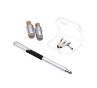 Mikinona 5 Piezas Lápices Capacitivos Tablet y Smartphone con Puntas de Repuesto Stylus Doble Punta para Escritura Táctil Color Plateado Herramienta de Escritura Precisa