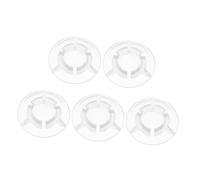 Mikinona 5 Piezas Protector para Pedal de Guitarra Transparente Tapas para Botones con Cabeza de Champiñón Cubierta para Clavos de Pedal Accesorios para Efectos para Estudio y Escenario
