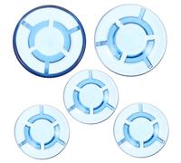 Mikinona 5 Piezas Protectores para Pedales de Efecto de Guitarra Tapones de Botón Azul Cubierta para Clavos de Compatibles con Pedales de Guitarra Eléctrica para Actuaciones Escenario