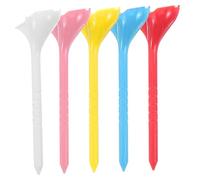 Mikinona 5 Piezas Tees de Golf de Plástico Multicolores Duraderos y Reutilizables para Prácticas Profesionales Soporte Estable y para Entrenamiento Interiores y Exteriores