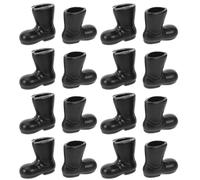 Mikinona 50 Piezas Mini Botas de Santa Claus Miniaturas para Muñecas Accesorios Decorativos para Casa de Muñecas Juguetes Pequeños para Calendario de Adviento y Adornos Navideños