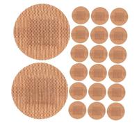 Mikinona 50 piezas Unidades Vendajes Elásticos Redondos Transpirables para Cuidado Heridas Prevención Ampollas Adhesivos Resistentes para Dedos y Articulaciones para Senderismo y Viaje