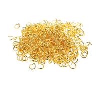 Mikinona 500 piezas Anillos Abiertos Inoxidable para Manualidades Joyería DIY Conectores para Collares Pulseras y Llaveros