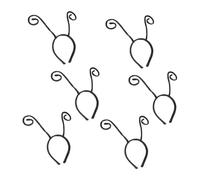 Mikinona 6 Diademas Negras Accesorio de Tejido Forma de Tentáculo de Hormiga Pack de 6 Unidades para Halloween para Cosplay y Fiesta