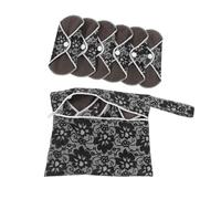 Mikinona 6 piezas Compresas Menstruales Reutilizables Lavables Almohadillas Sanitarias para Flujo Medio y Protección Maternidad Colores Surtidos Cómodas y Prácticas para Uso Diario y