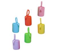 Mikinona 6 Piezas Funda Protectora para Botella de Aceite Esencial, Cubierta de Silicona Flexible, 15ml, Cuerda para Colgar, Portátil, para Actividades al Aire Libre y Varios Estilos