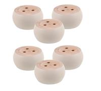 Mikinona 6 Piezas Patas de Madera Maciza Redondas para Muebles Repuesto sin Pintar para Sofá Escritorio Estantería y Mesa de Café Soporte Resistente para Gabinete y Mueble DIY
