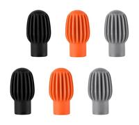 Mikinona 6 Piezas Silicona Drumstick Practice Mute Tips para Control de Sonido Cubiertas Silenciosas para Reducción de Ruido y Protección de Palillos Prácticas de Batería