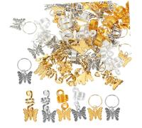 Mikinona 60 Piezas De Africana Y Accesorios Para Rastas Anillos Para De Pelo Accesorios Para Joyas Para El Cabello Para Accesorios Para El Cabello