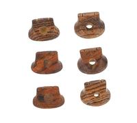 Mikinona 6pcs Erhu Tiger Pursulciones Ebony Purso Redondo Erhu Pantes Erhu Accesorios (color Surtido)