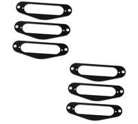 Mikinona 6piezas Anillo De Montaje Para Recogida De Guitarra Eléctrica Tl De Accesorio De Reemplazo Para Pickups De Bobina Simple Color Negro