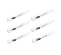 Mikinona 6piezas Aplicadores De Lápiz Labial Pinceles Para Sombra De Ojos Pincel De Silicona Antiadherente Kit Maquillaje