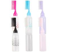 Mikinona 6piezas Botellas Aplicadoras Peine Para Herramientas Para Peluquería Botella Para Tinte