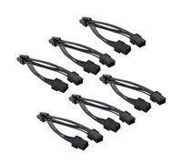 Mikinona 6piezas Cable Adaptador Pcie Dual De Unidades para Gpu Cable De Extensión Línea De Alimentación para Tarjeta Gráfica De Computadora