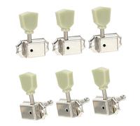 Mikinona 6piezas Clavijas de Afinación para Guitarra Folk y Eléctrica de Acero Reemplazo de Perillas de Cabeza para Guitarra Profesional