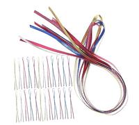 Mikinona 6piezas Cuerdas Trenzas Cabello Extensiones Microanillos Artículos Trenzar Niñas