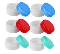 Mikinona 6piezas Envases Plásticos Unidades Para Lociones Cremas Bálsamos Tónicos Ligeros Portátiles Sellado