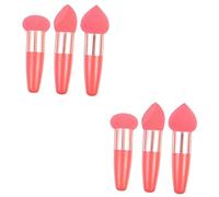 Mikinona 6piezas Esponjas De Maquillaje Portátiles Set De Cosméticas Para Aplicación De Base y Para Húmedo y Seco