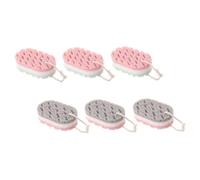 Mikinona 6piezas Esponjas Exfoliantes Para Ducha Limpiadores Corporales De Doble Cara Cuidado