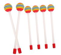 Mikinona 6piezas Juguete Musical De Forma De Piruleta Baquetas Ligeras Para Percusión Manual Para Actuaciones Escénicas y Infantiles