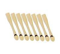 Mikinona 8 Piezas cuchara de máscara kit de maquillaje kit maquillaje jabon facial crema hidratante cuidado de la piel del rostro cuchara de loción espátula de maquillaje abdominales Golden