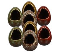 Mikinona 8 Piezas De Adornos De Jarrón De Cerámica Decoración De Jarrón Práctico Tarro De Hielo Seco Florero DIY Bandeja De Sushi Decoración Plato De Hotel Adorno Contenedor De Cerámica