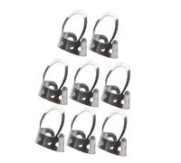 Mikinona 8 piezas Púa de Pulgar Ajustable de Acero Inoxidable para Guitarra Acústica y Banjo de Accesorio Resistente y Duradero para Estilo Fingerstyle