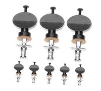 Mikinona 8 Piezas Ukulele Tuning Pegs Metal Replacement Tuners Ergonomic Round Knobs Anti-slip For Guitar Accessories Beginners Advanced Players