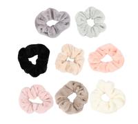 Mikinona 8piezas Anillos Pilosos Intestino Grueso Coleteros De Cuerdas Pelo Accesorios Cabello Para Fijar Mechones Largos