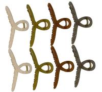 Mikinona 8piezas Clip de Tiburón Grande Pinzas Cabello Pinzas de Garra Jumbo para Mujeres Accesorios Cabello para Maquillaje y Ejercicio