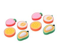 Mikinona 8piezas Esponjas Infantiles De Frutas Melón Naranja y Mango Esponjas Para Exfoliantes y Limpiadoras Diseño Cuidado
